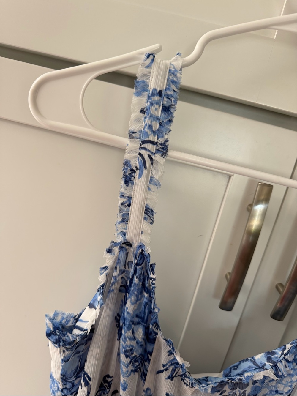 cinq a sept Blue and White Floral Maxi Dress - Picture 7 of 8